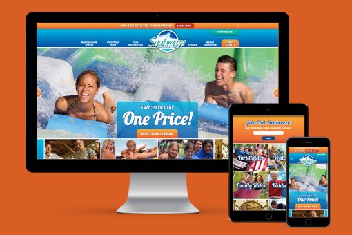 Seabreeze website displayed on multiple devices
