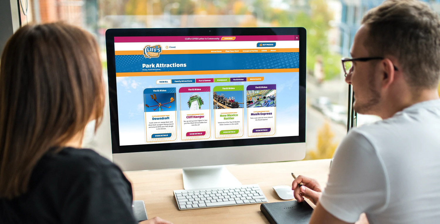 Cliffs Amusement Park Website