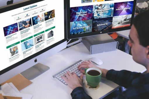 IEB Media Two Computer Screens 1350x900